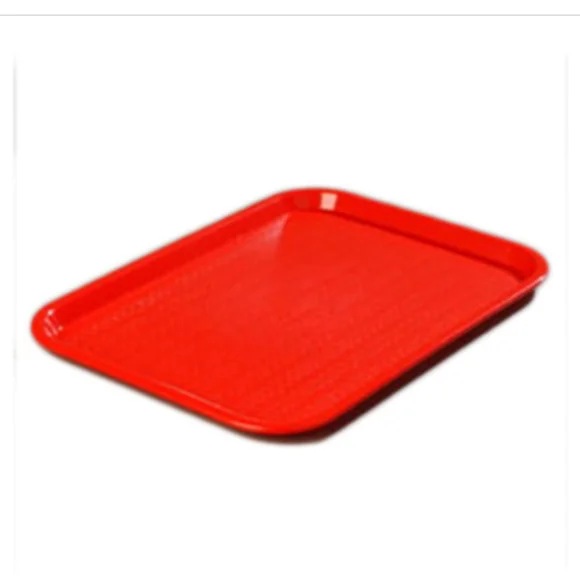 NWT 4 Red BBQ / Cafeteria / Party / 12x16" Serving Tray by Carlisle - Picture 2 of 7